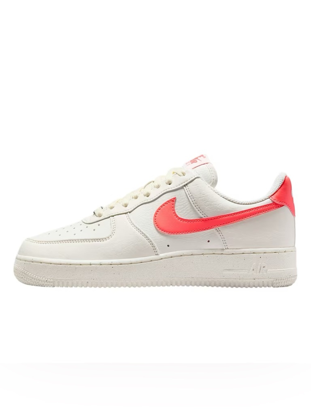 Nike Air Force 1'07 NN Sail/Sail-Hot Lava Nike Women’s White Sneakers- Size 9